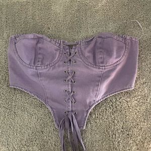 Purple crop top